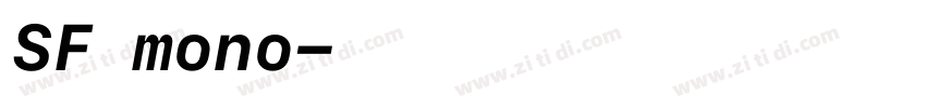 SF mono字体转换